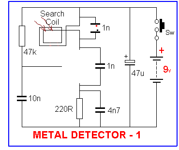 DIY Gold Detector Schematics