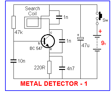 DIY Gold Detector Schematics