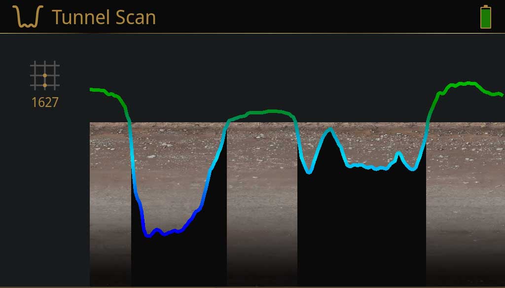 OKM eXp 7000 Professional Plus tunnel scan